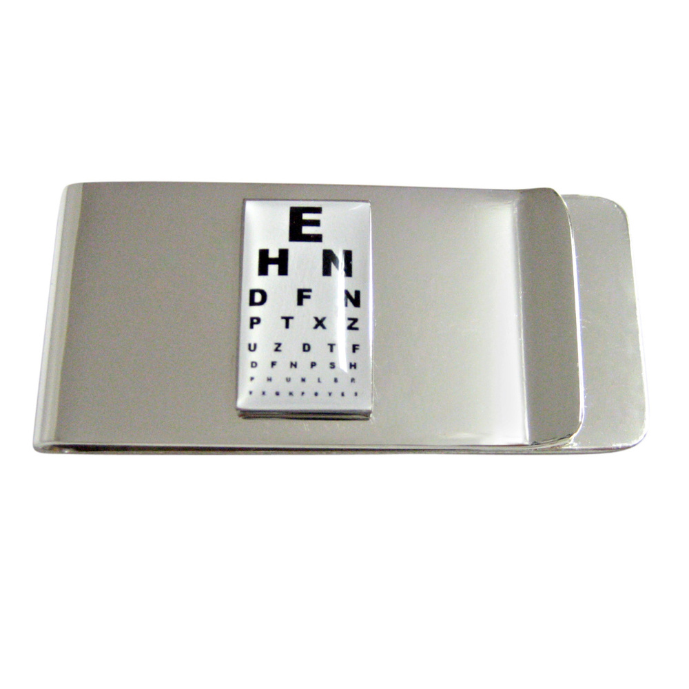 Unbordered Rectangular Optometrist Money Clip - image 1